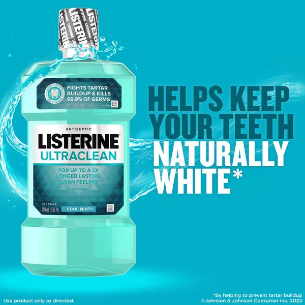 Nước Súc Miệng Listerine UltraClean Cool Mint 1500ml, Mỹ.