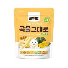 Bánh Gạo Que Ăn Dặm Hữu Cơ Vị Bí Ngô Alvins 6M+ (25g), Hàn