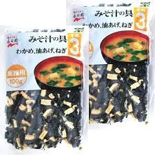 Súp Miso Wakame Rong Biển, Đậu Hủ Chiên, Hành 100g, Nhật (Số 3).