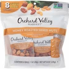 Hạt Sấy Tổng Hợp Orchard Valley Mật Ong 8 gói x 28g, Mỹ