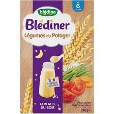 Bột Pha Sữa Bledina Vị Lúa Mạch và Rau Củ 240gr (6T), Pháp