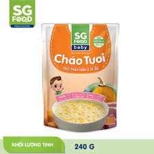 Cháo Tươi Baby SG Food Thịt Thăn Bằm Bí Đỏ 240g (10 tháng)