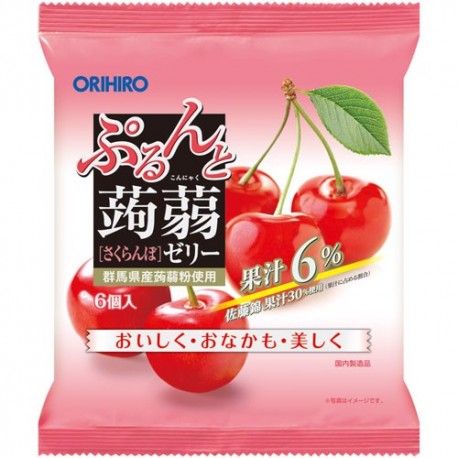 Thạch Orihiro vị Cherry 6x20g, Nhật