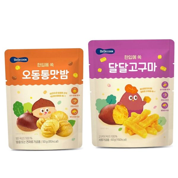 Hạt Dẻ Sấy Dẻo Bebecook 12M+ (50g), Hàn