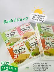 Bánh Xốp Giòn Hữu Cơ Crispins Set 4 Hộp x 100g, Mỹ