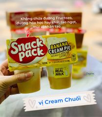 Váng Sữa Pudding  Snack Pack Butterscotch 92gr x 4 hủ 368gr Mỹ