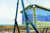 Ngọc Hoàng - Nguyên bộ khung võng xếp đa năng (Blue) kèm nôi em bé