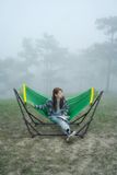 Ngọc Hoàng - Nguyên bộ khung võng xếp đa năng (Brown) kèm lưới võng (Green)