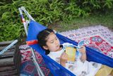 Ngọc Hoàng - Nguyên bộ khung võng xếp mini trẻ em kèm lưới võng