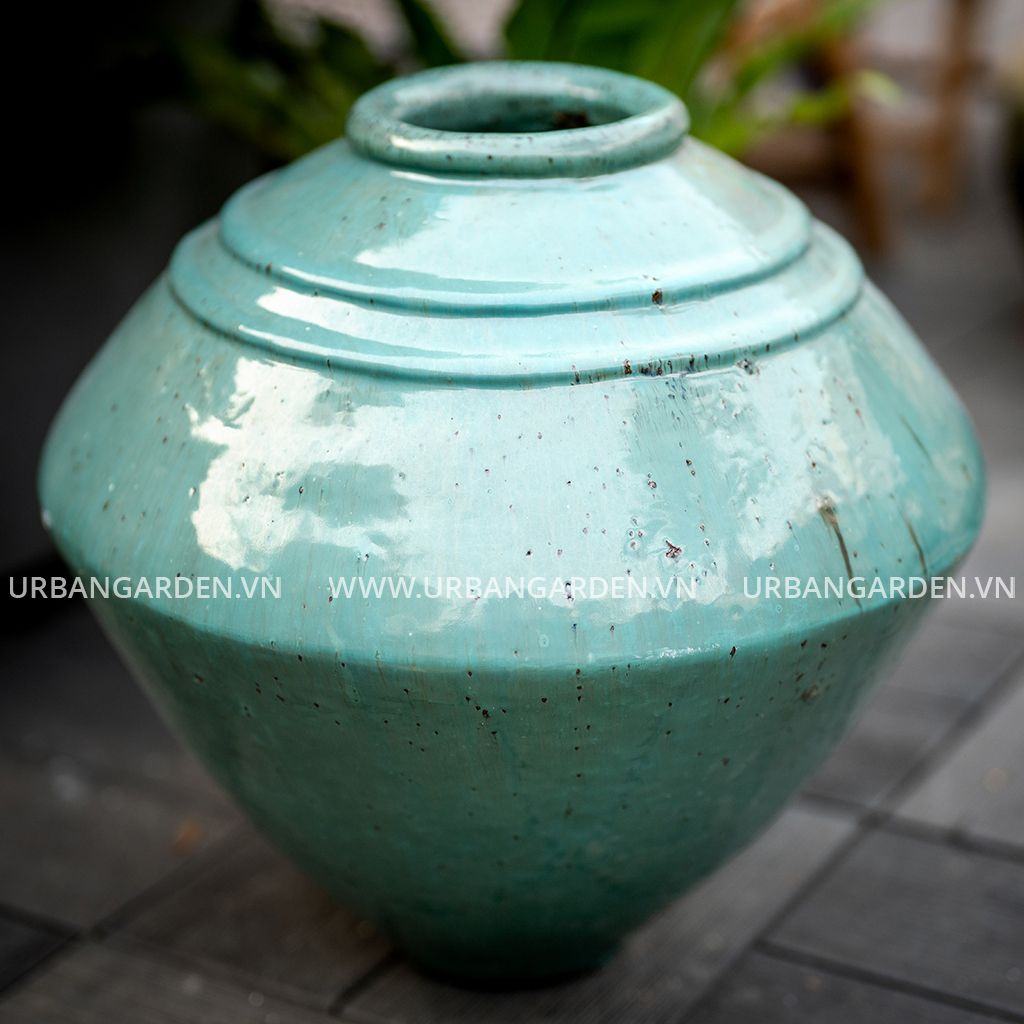 Chậu Cây Gốm Giả Cổ Turquoise 4206AQ