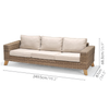  Ghế Sofa Mây Nhựa Bahamas - 3 Chỗ 