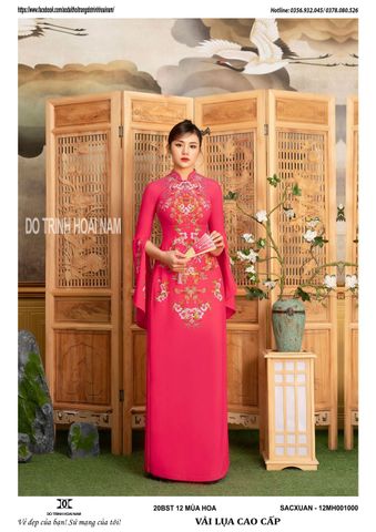 VẢI ÁO DÀI 12 MÙA HOA - 12MH001000