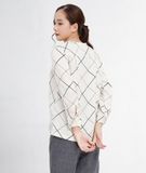  Áo sơ mi nữ  Mona Shirt cổ tròn 