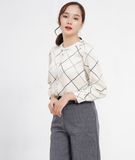  Áo sơ mi nữ  Mona Shirt cổ tròn 