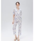  [LUXURY] Pijama Lụa In Bướm Trăng 