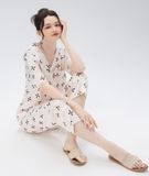  [LUXURY] Pijama Lụa In Hoạ Tiết 