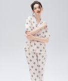  [LUXURY] Pijama Lụa In Hoạ Tiết 