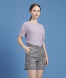  Áo thun cổ tròn nữ Rosa tee tay lửng 