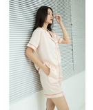  Pijama Ngắn Lụa San Hô 