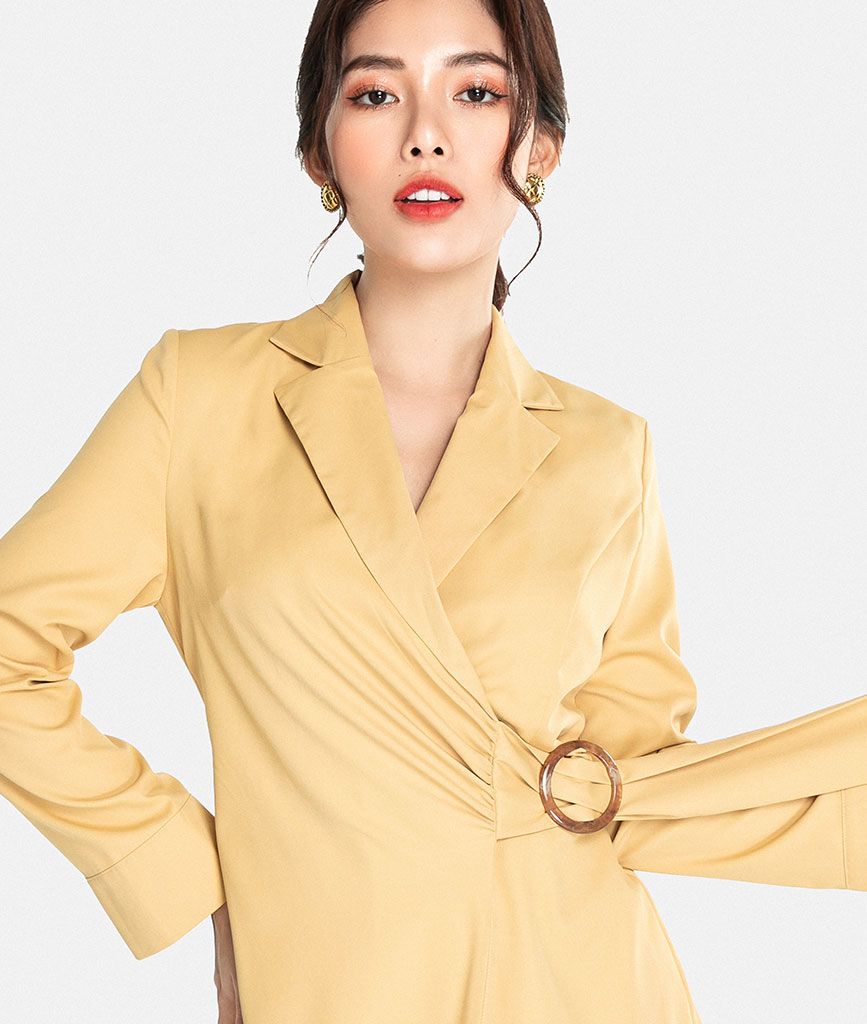 Jumpsuit blazer dài tay