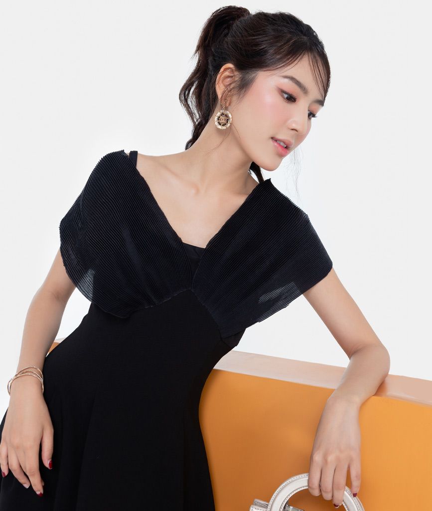 ĐẦM MIDI VAI PHỐI DẬP LY