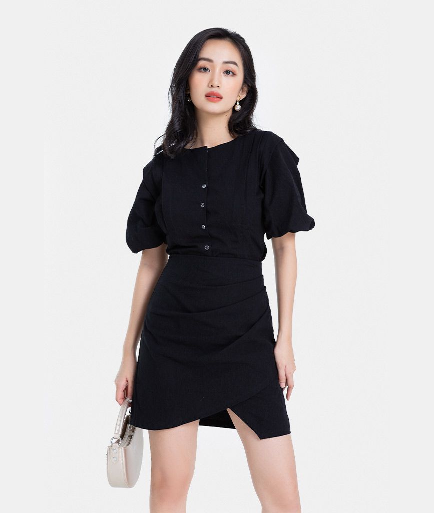 ÁO KIỂU XẾP TAY BÍ