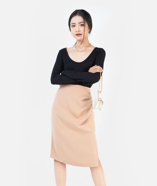 ÁO BODYCON CỔ RỘNG