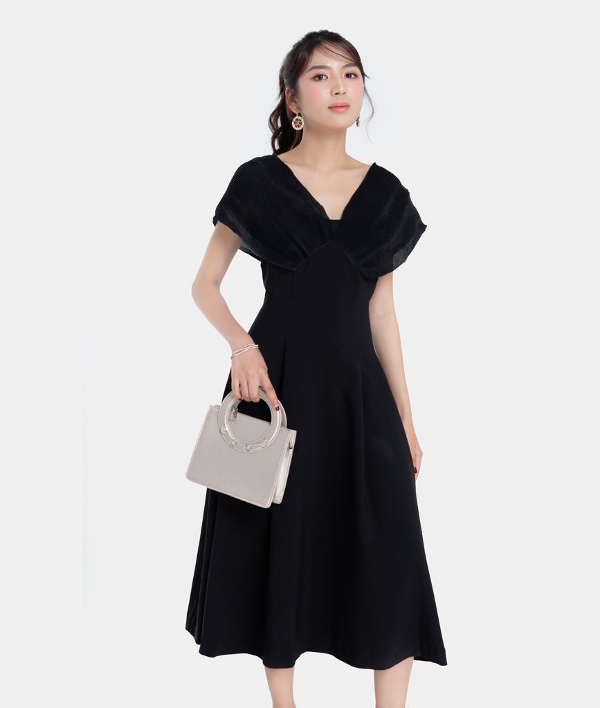 ĐẦM MIDI VAI PHỐI DẬP LY