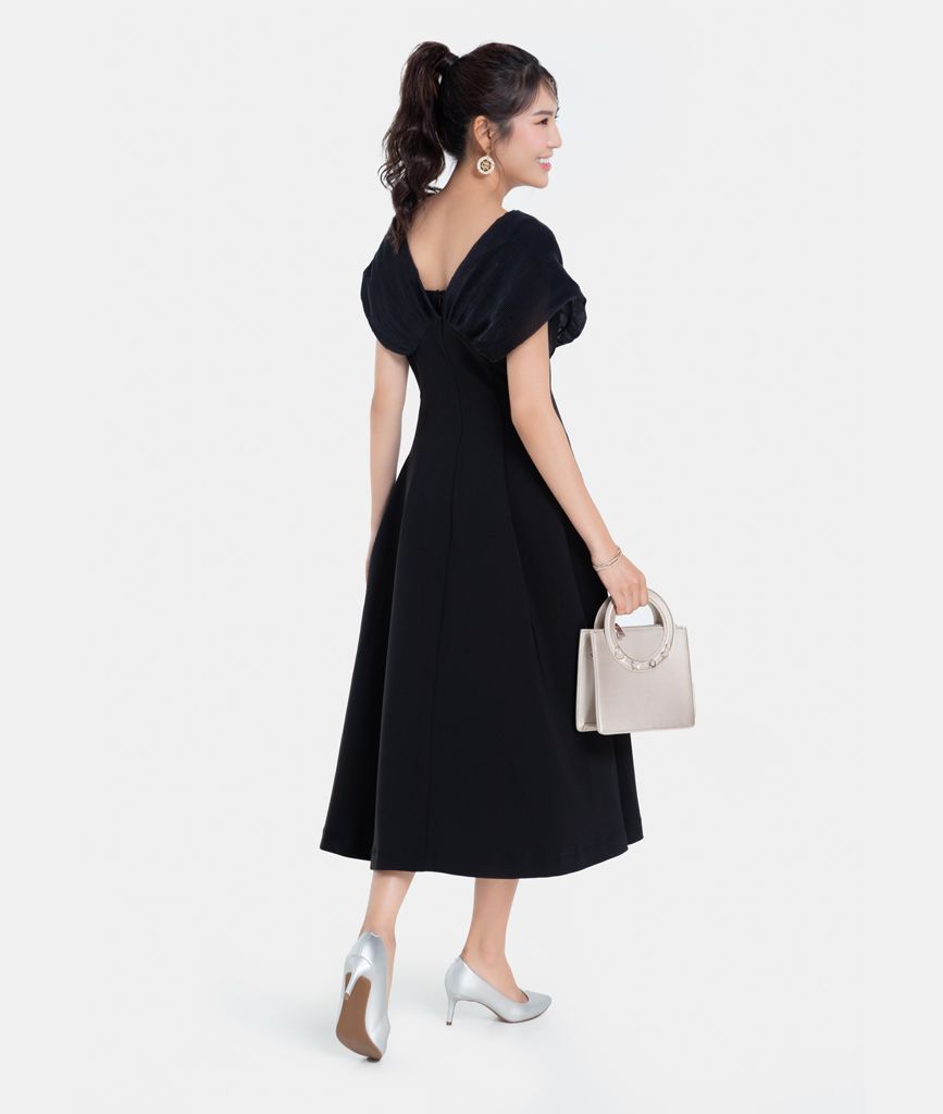 ĐẦM MIDI VAI PHỐI DẬP LY
