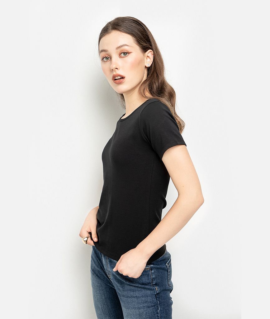 Áo thun body basic cổ tròn