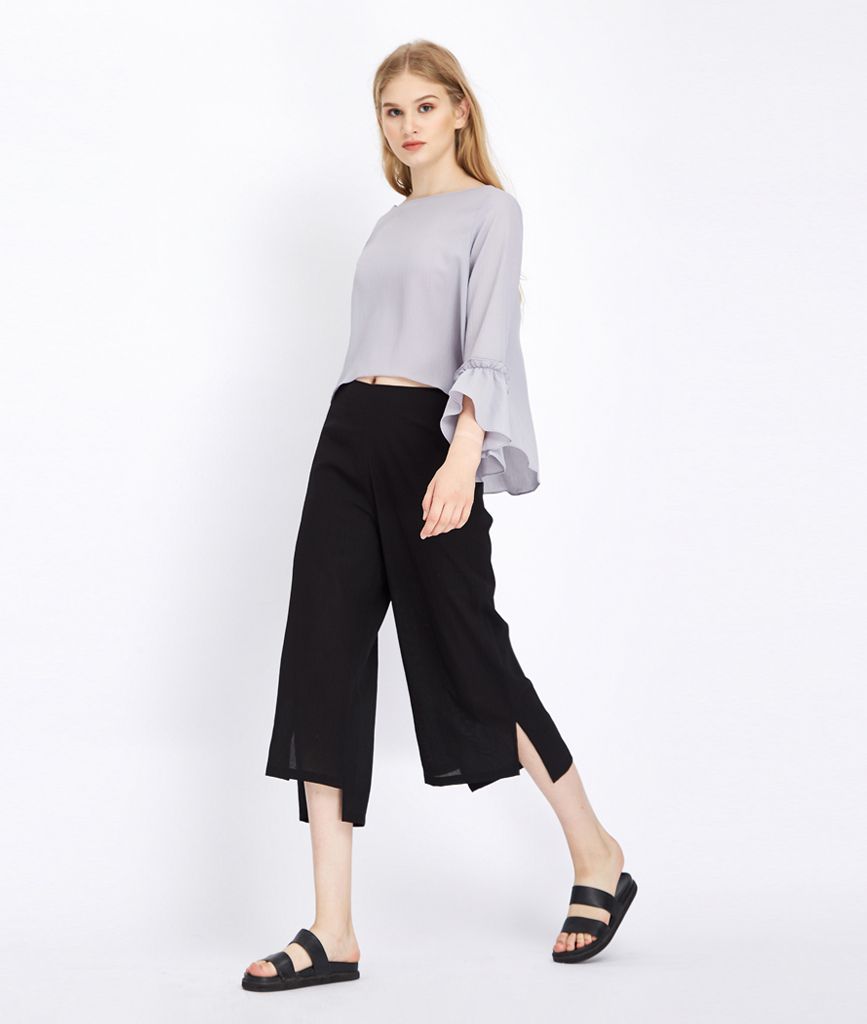 Quần Culottes Sọc