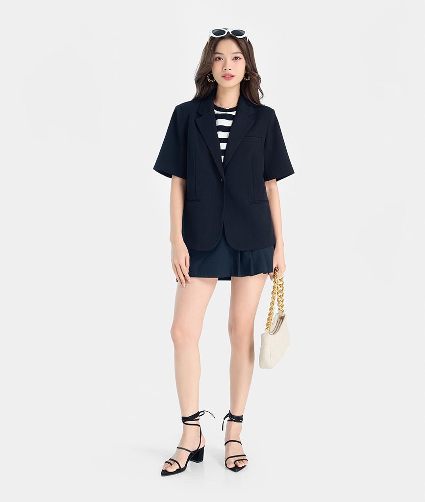 Áo Blazer Tay Ngắn