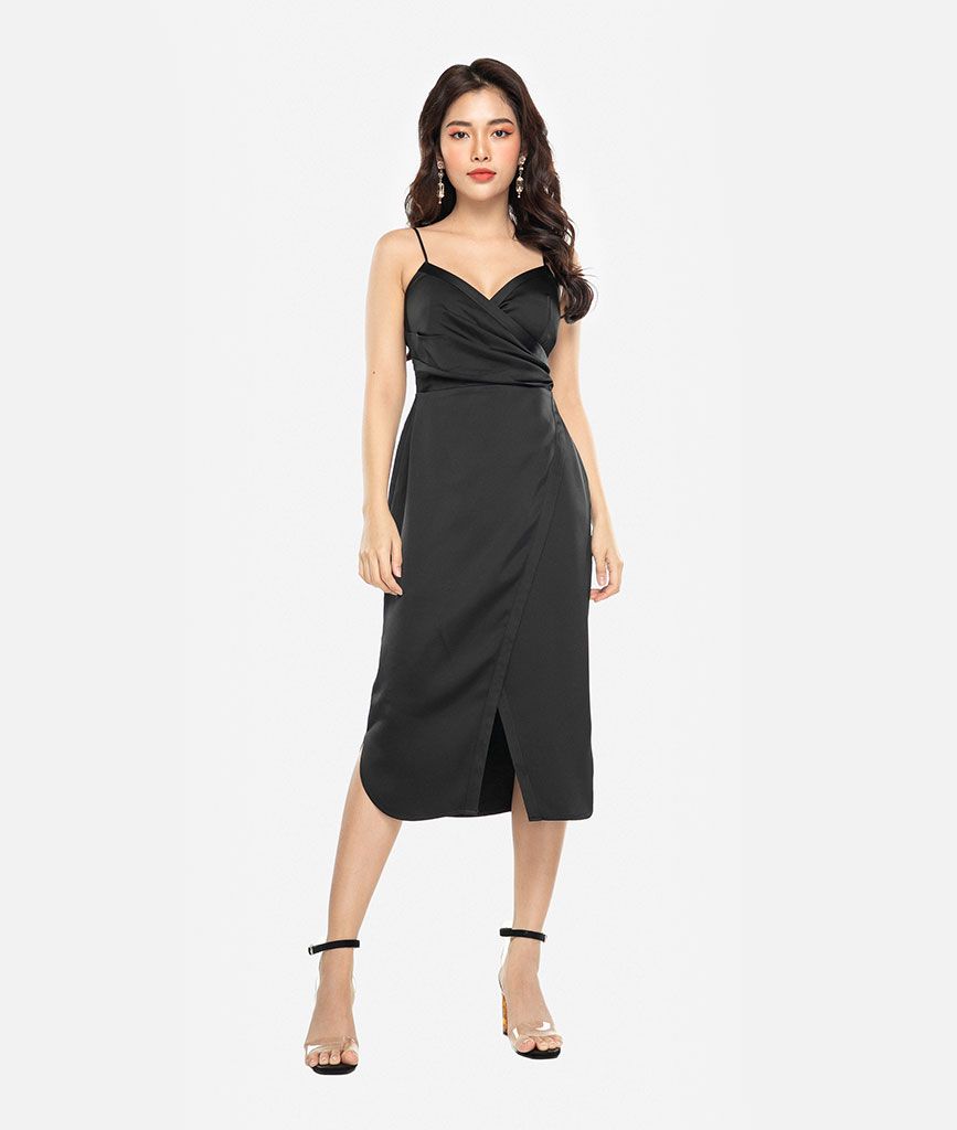 Đầm 2 dây nhún ngực