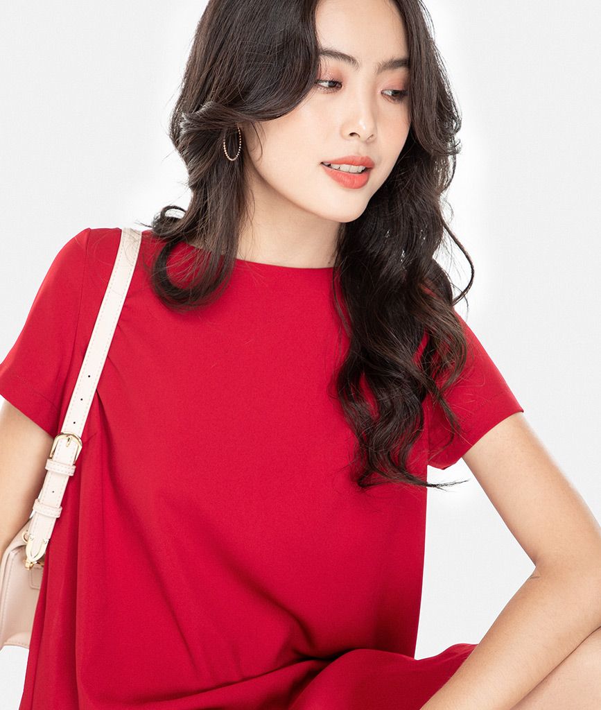 Đầm suông dập ply