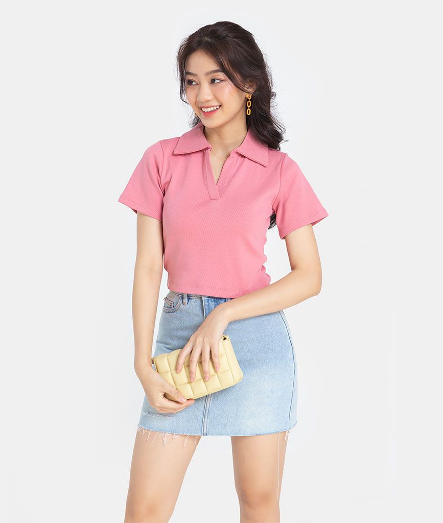 ÁO POLO CROP