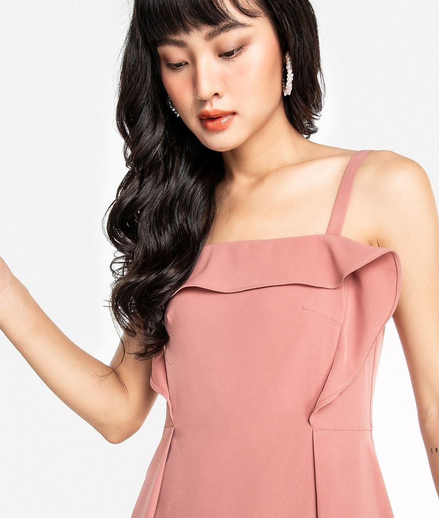 Đầm 2 dây bèo ngực
