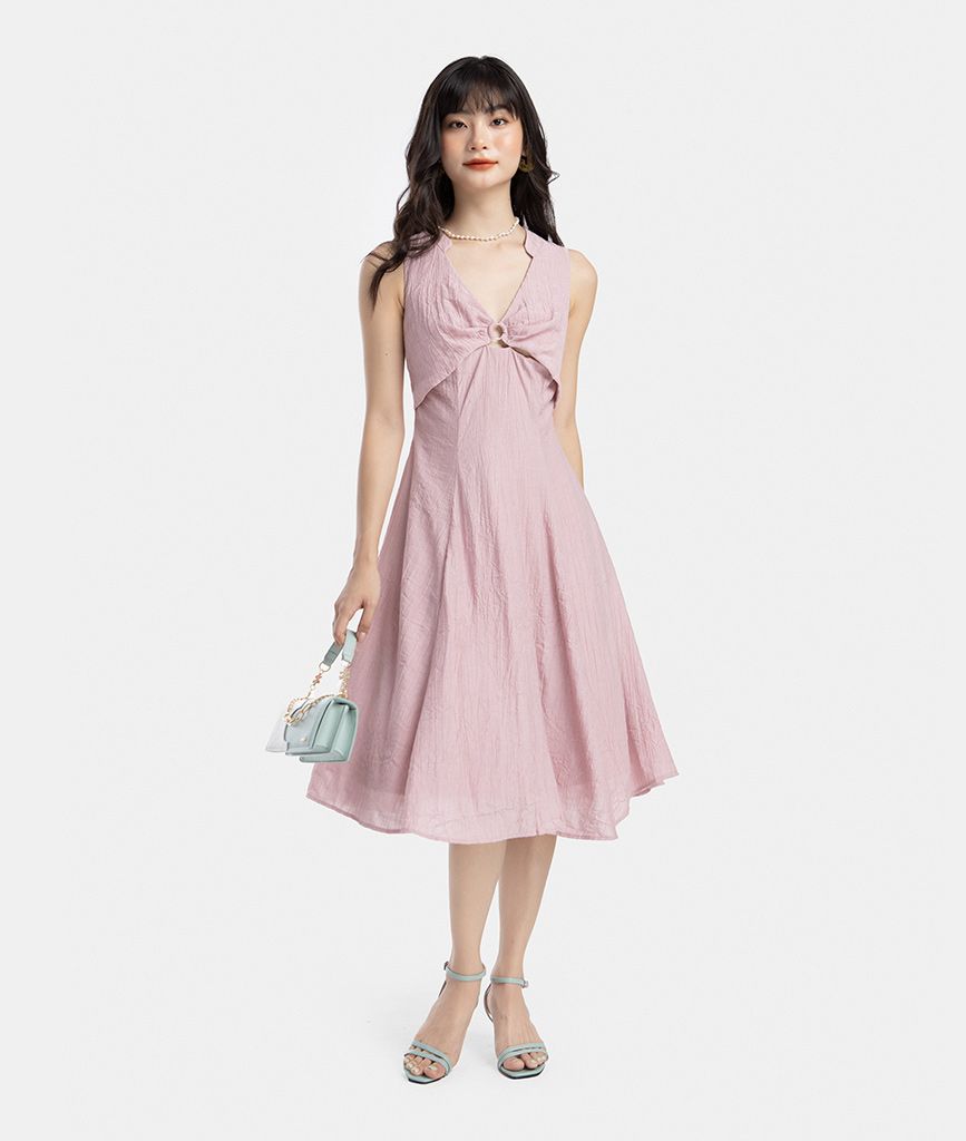ĐẦM MIDI PHỐI KHOEN KIỂU BRA