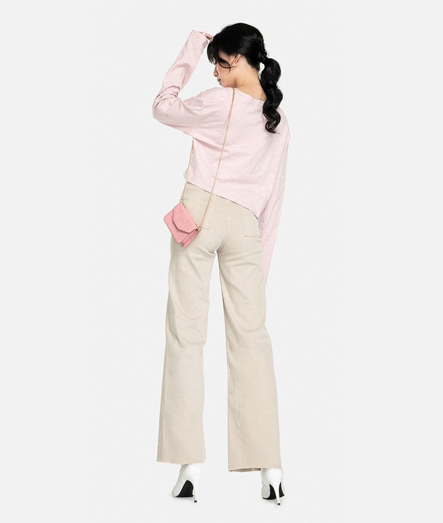Áo len croptop rộng