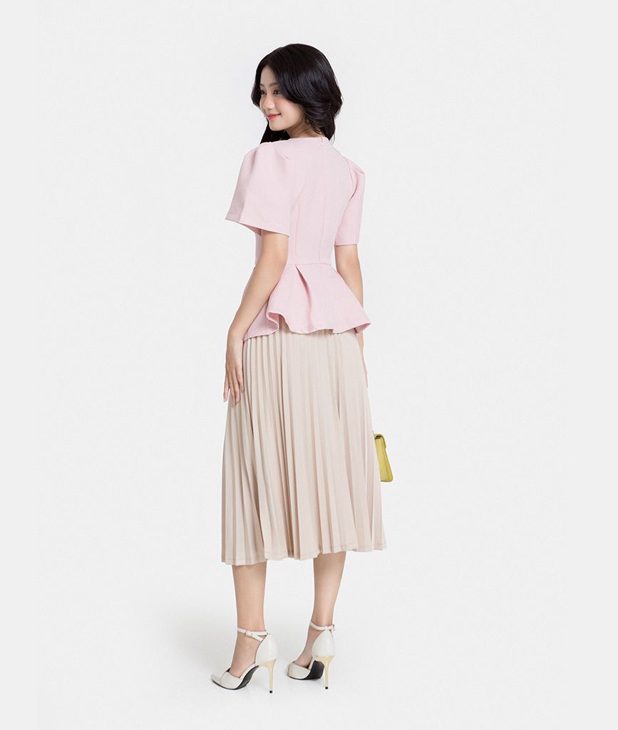 ÁO KIỂU PEPLUM TAY PHỒNG