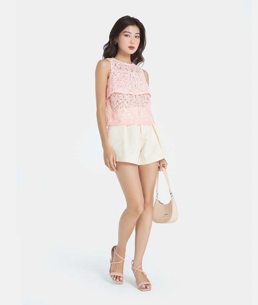 Áo kiểu ren 2 tầng