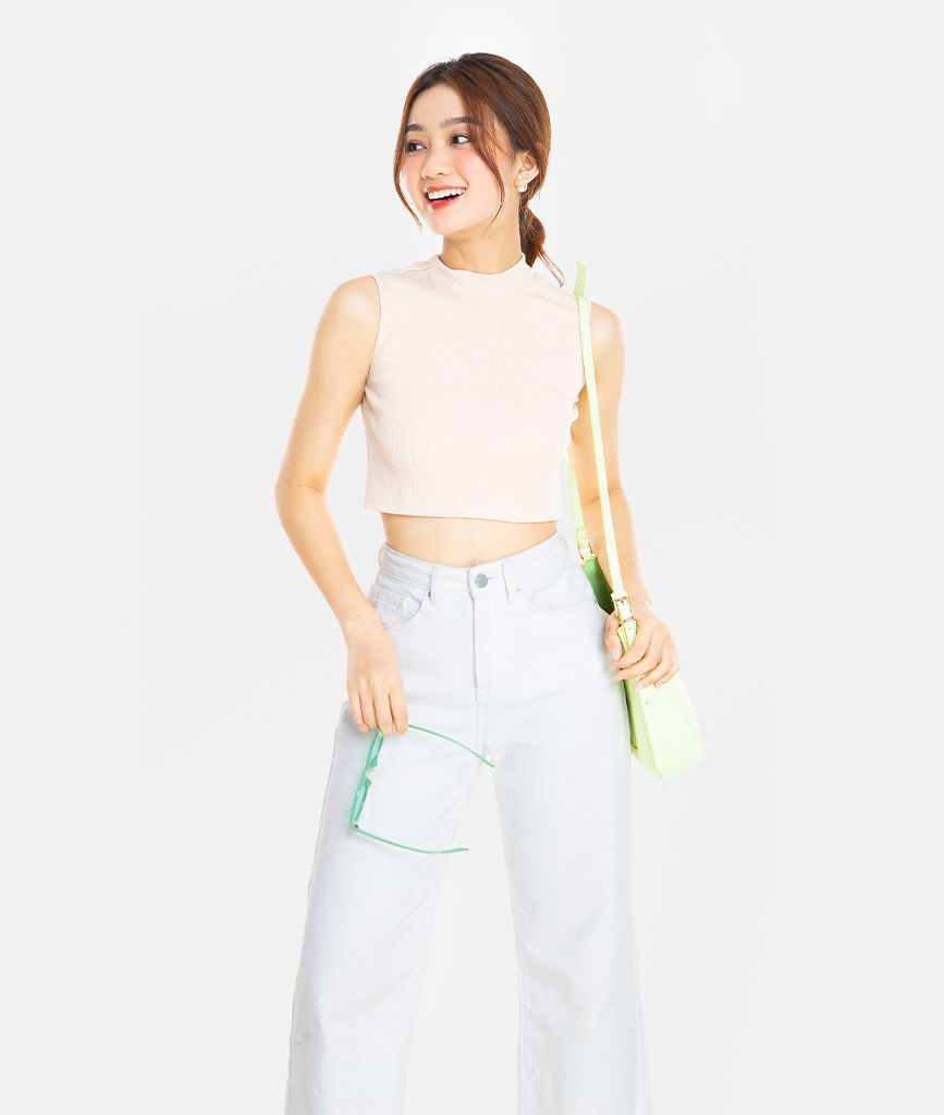 Áo thun croptop sát nách