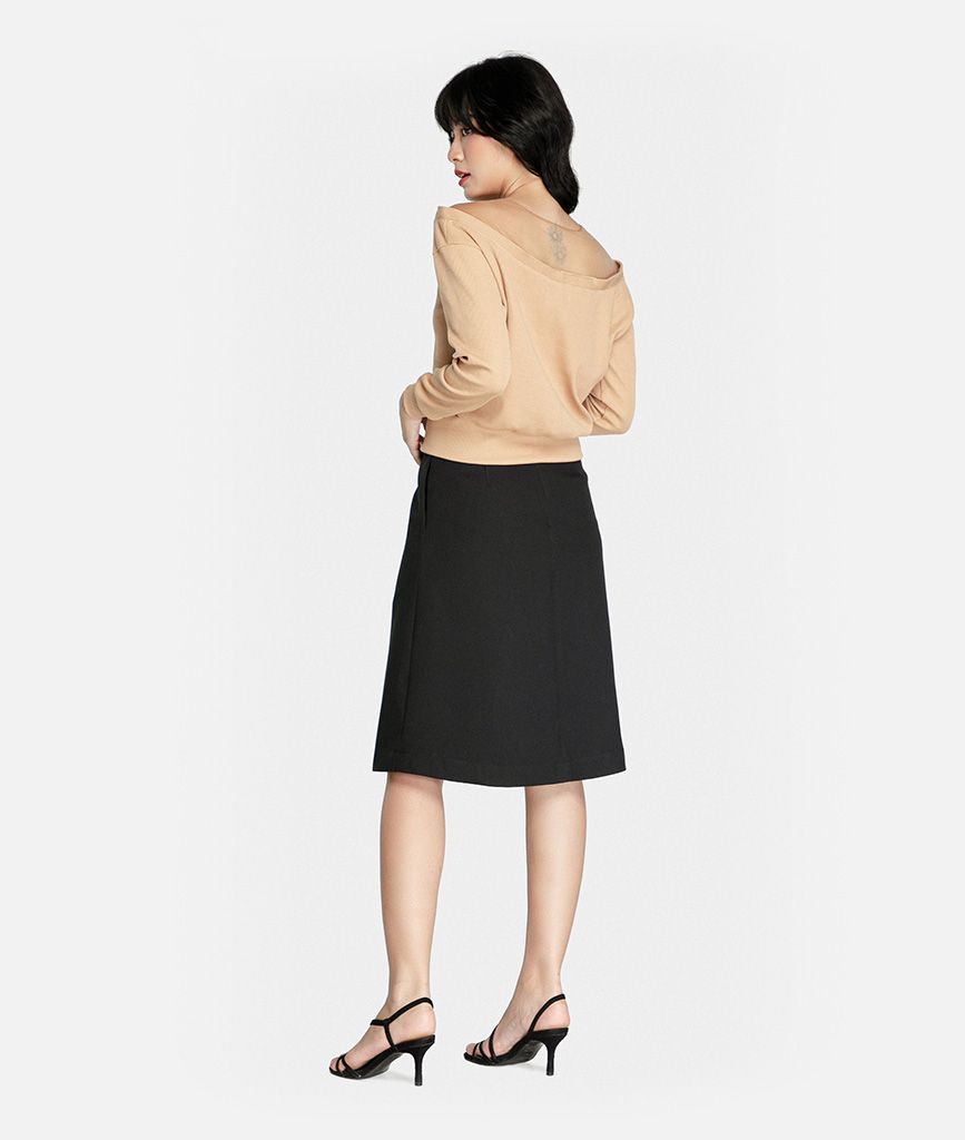 Áo cardigan phối lưới vai