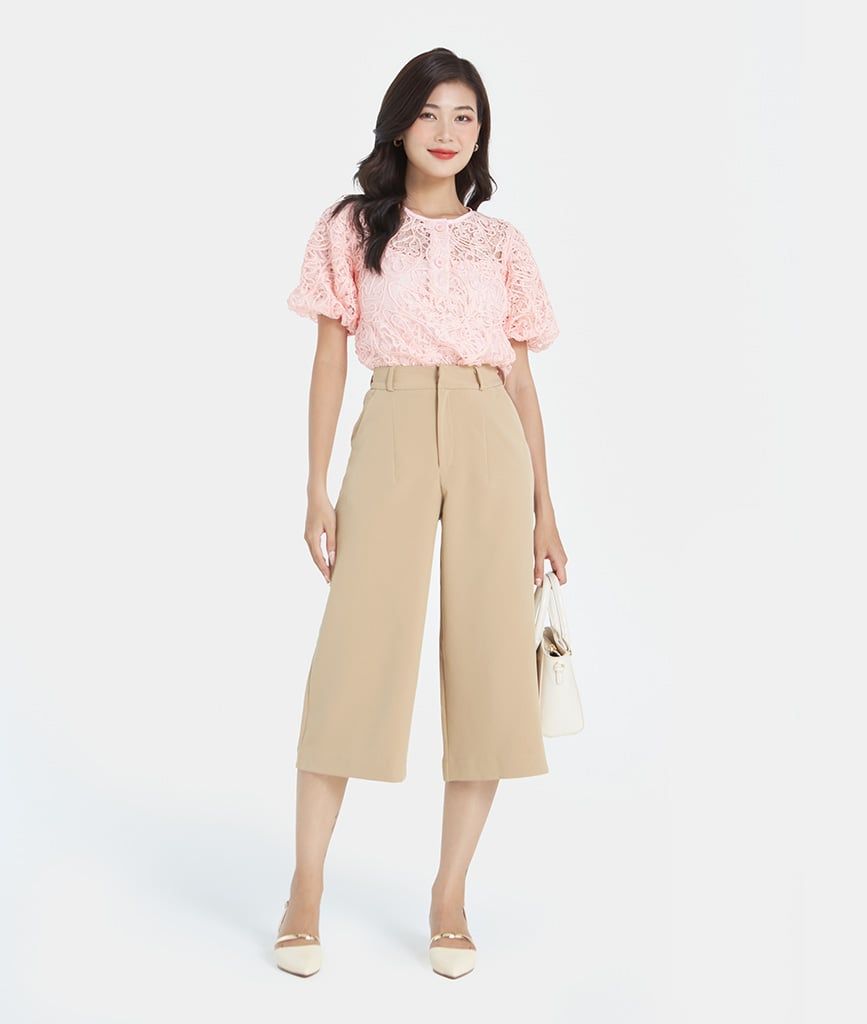 Quần culotte form rộng