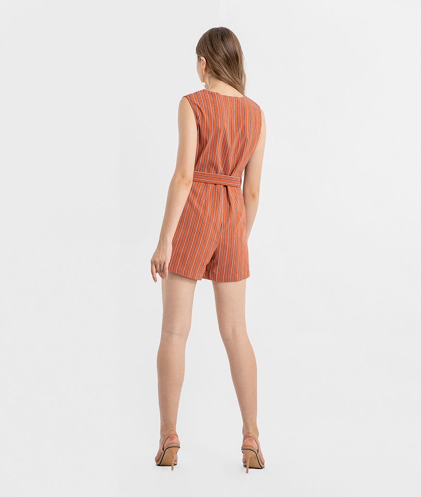 Jumsuit thô bố sọc