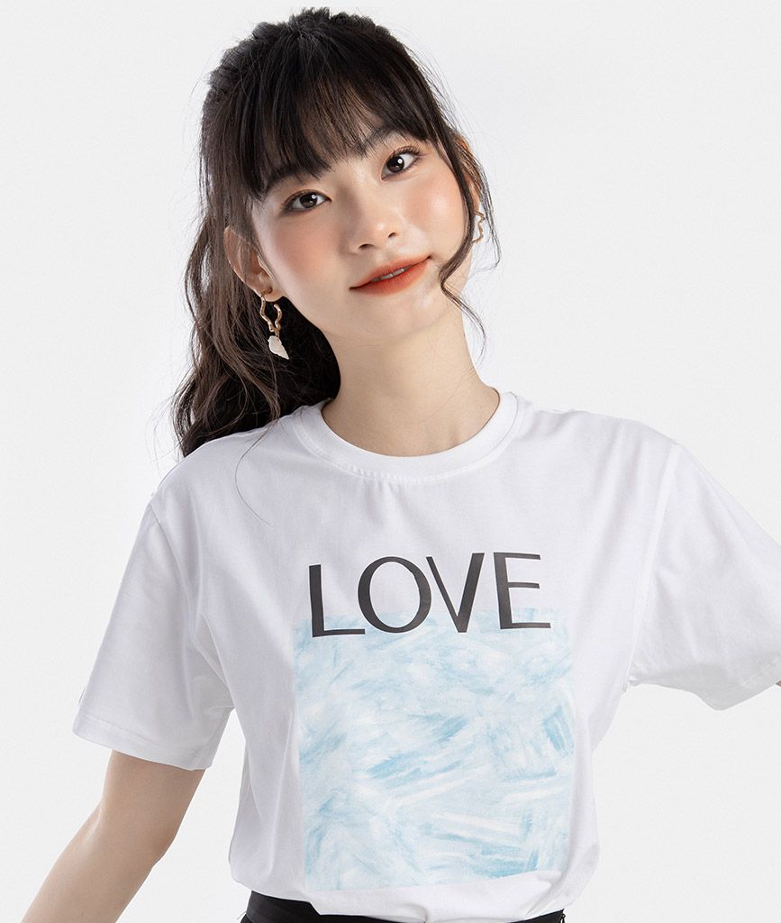 ÁO THUN FORM RỘNG IN “LOVE WATER”