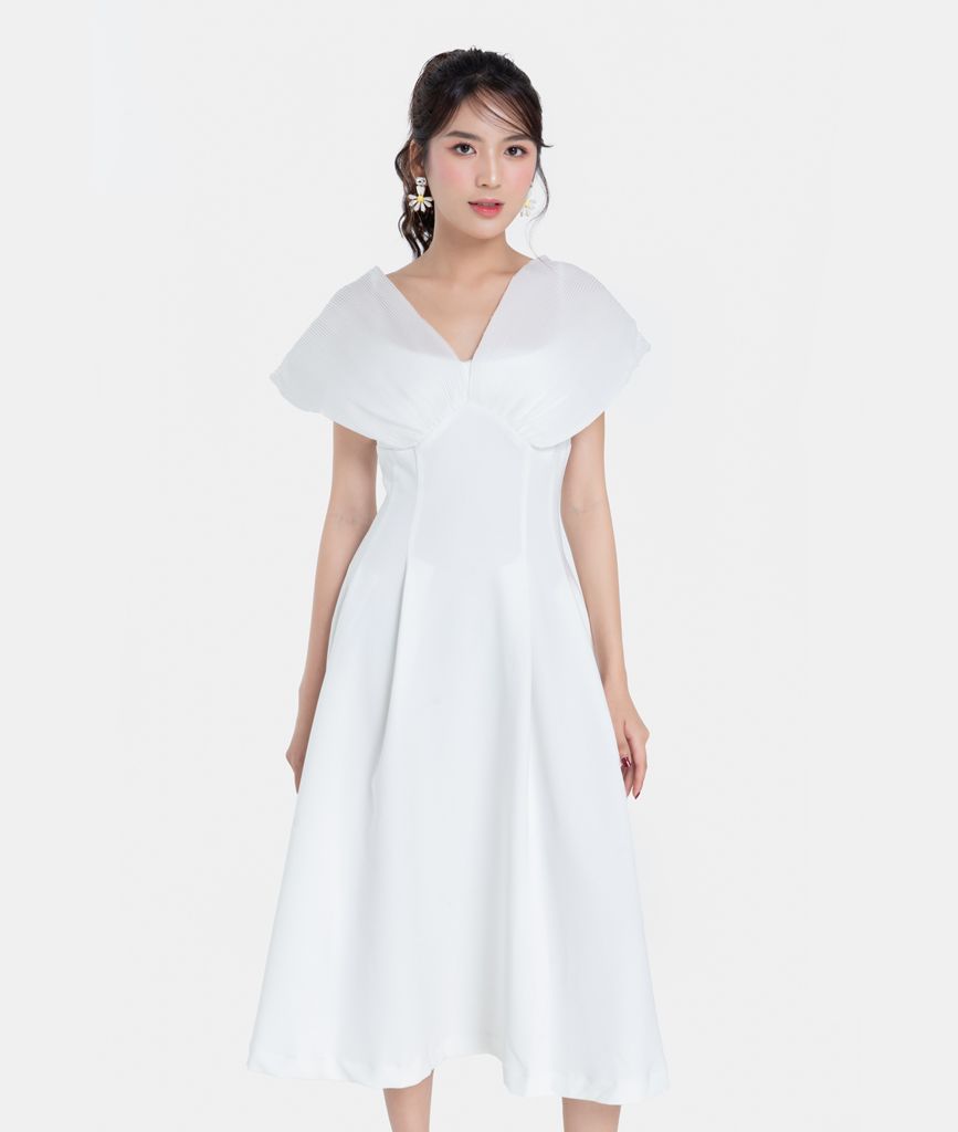 ĐẦM MIDI VAI PHỐI DẬP LY