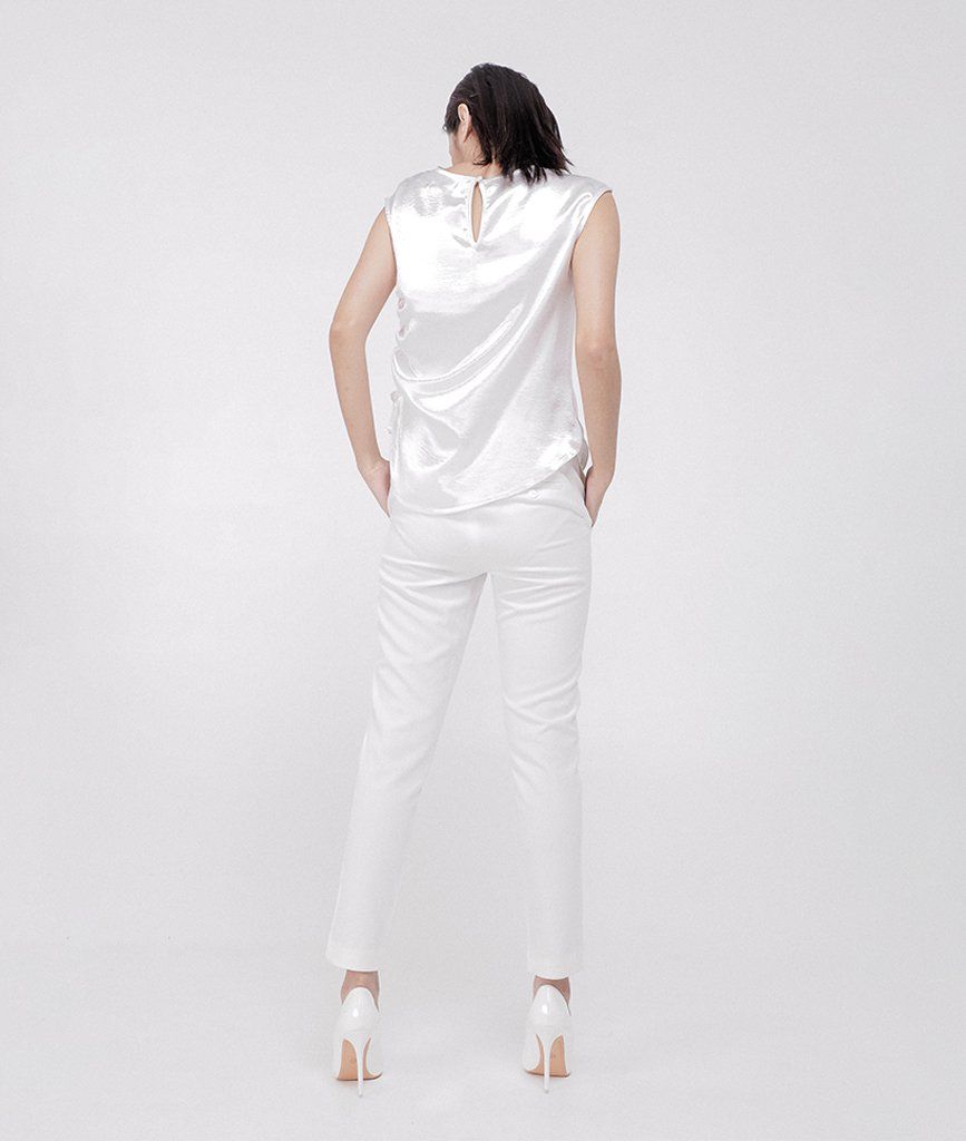 Áo voan nhúng sườn 100% Polyester TD1901030