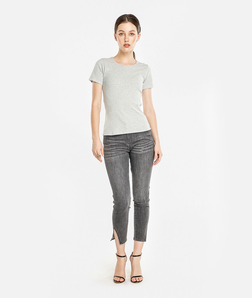 Áo thun body basic cổ tròn