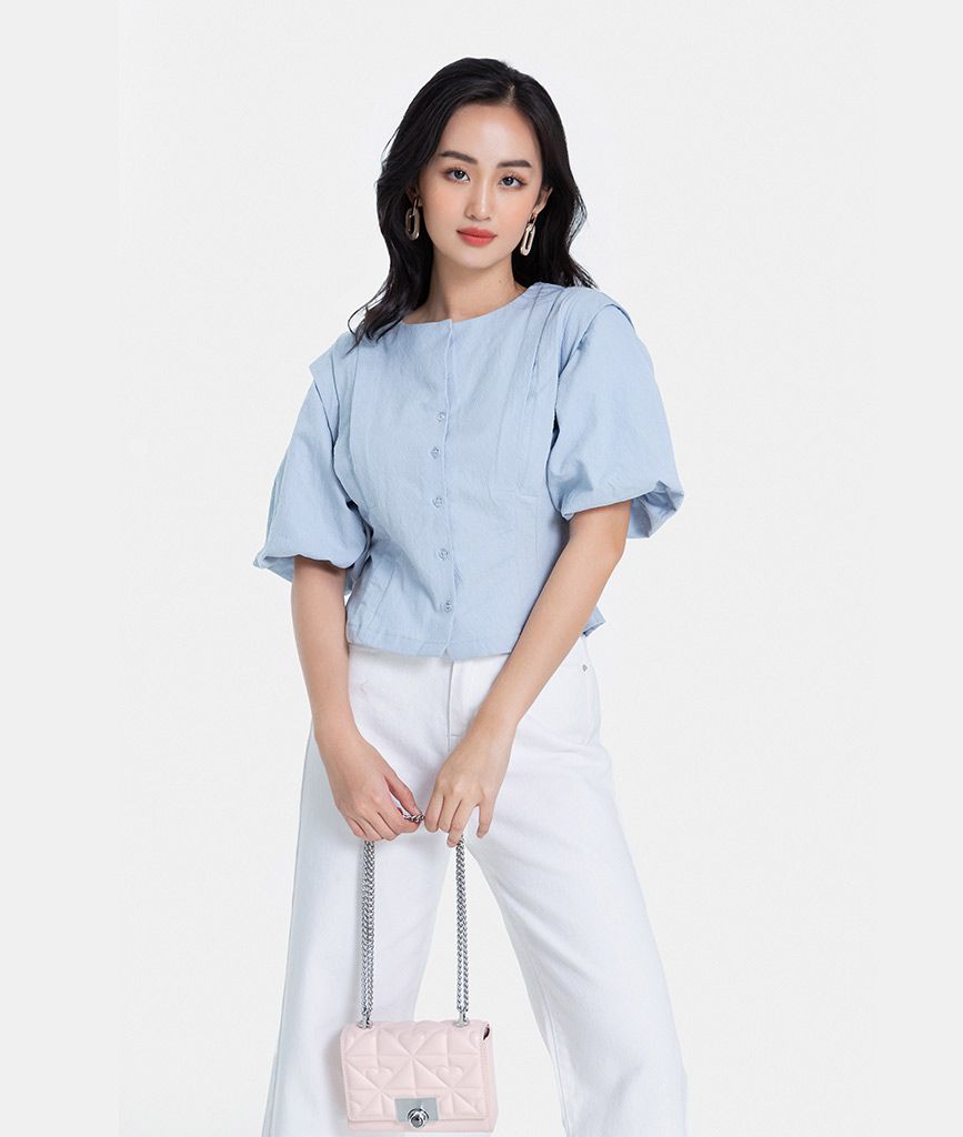 ÁO KIỂU XẾP TAY BÍ