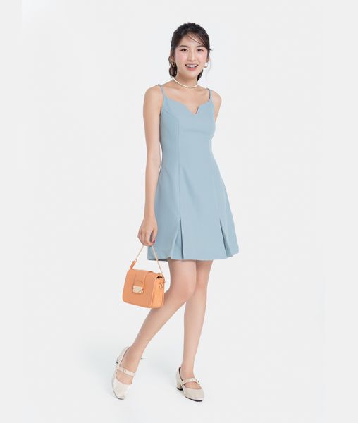 ĐẦM MINI 2 DÂY CỔ KHOÉT V